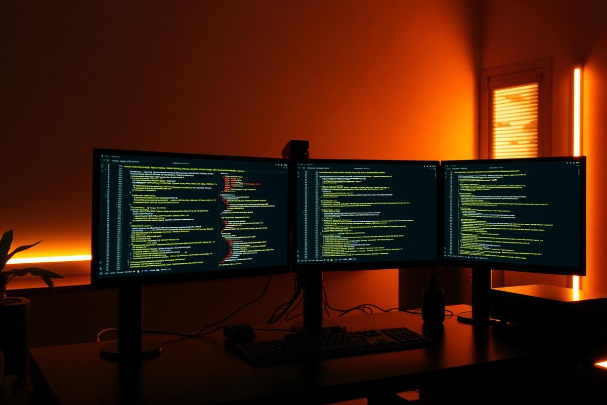 Modern developer workspace